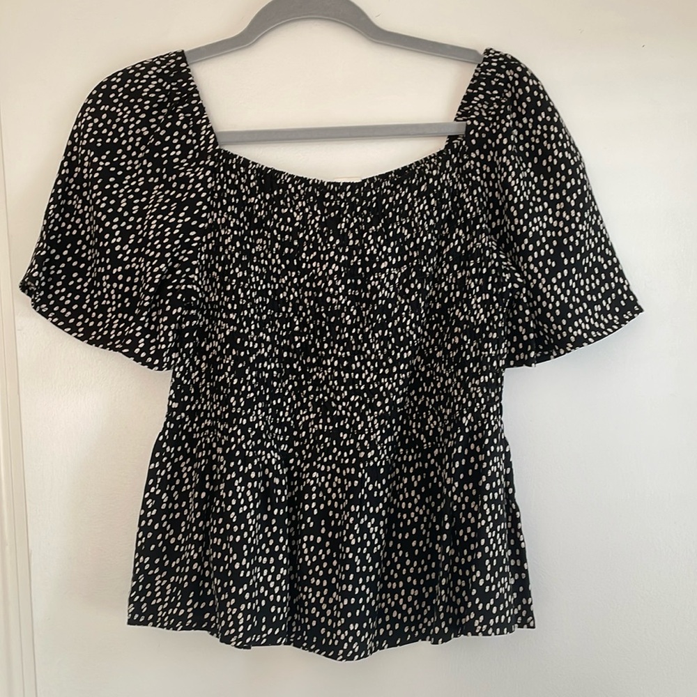 Peplum style top!